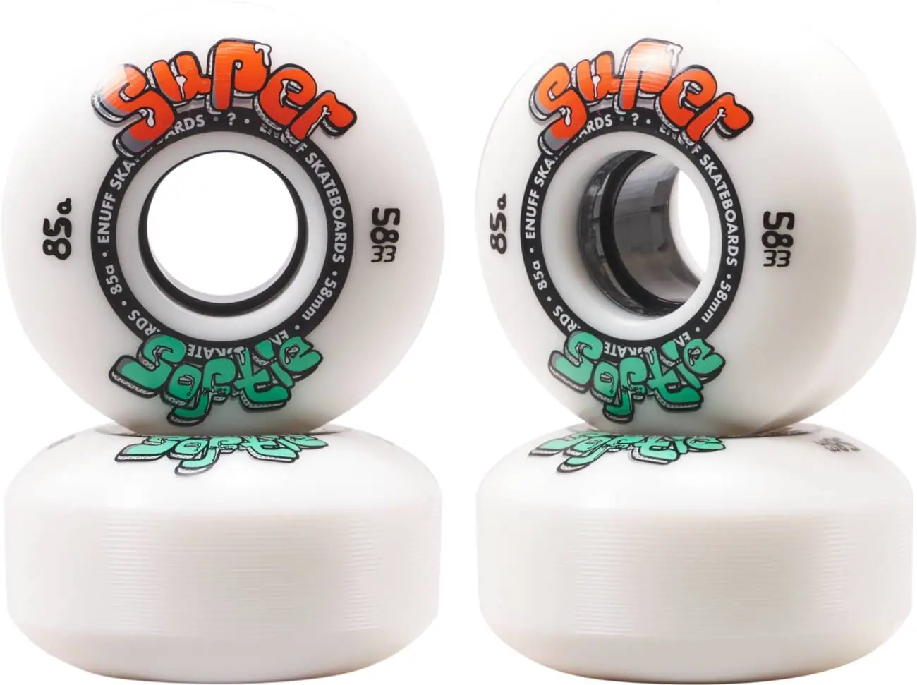Enuff Super Softies 85A Skateboard Hjul 4-Pak | SkatePro
