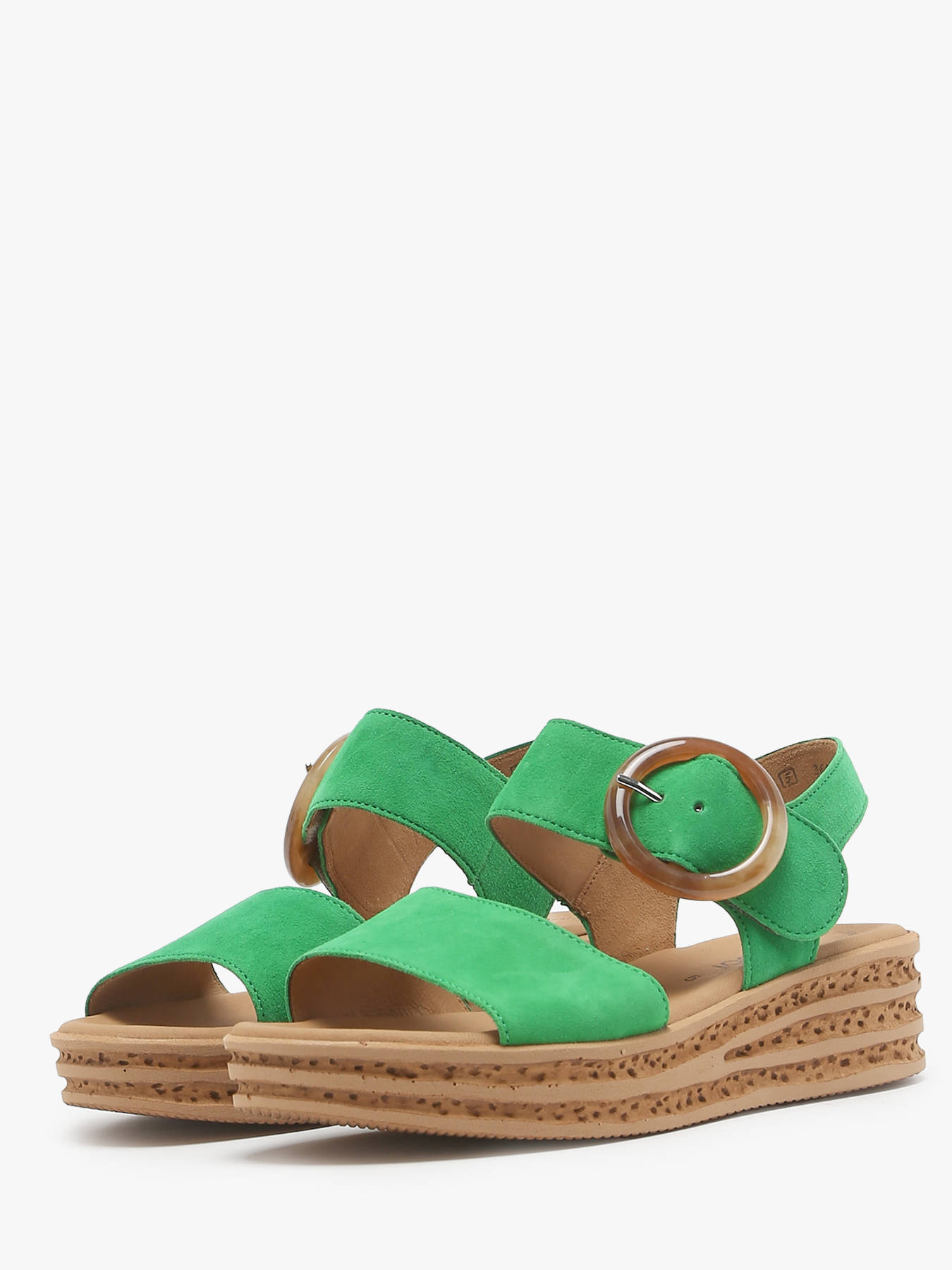 Sandales semelle compense en cuir GABOR
