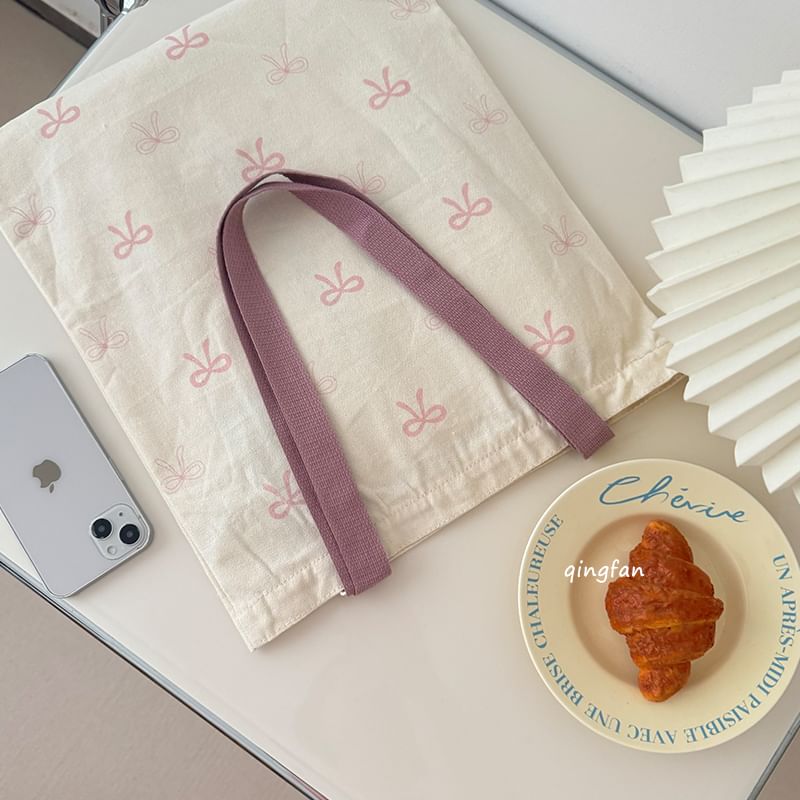 Basaran - Canvas draagtas met strikprint