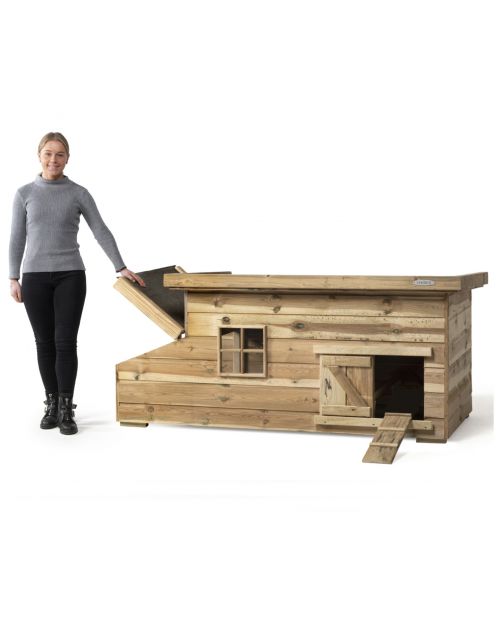 Voldux Kippenhok Fenne - Kippenhok - 190x75x78 cm Naturel