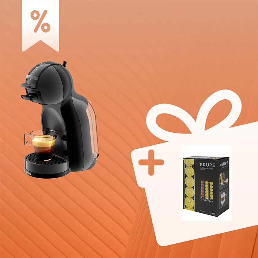 Pack exclusif web : Dolce Gusto Mini Mi Noir + porte-capsules
