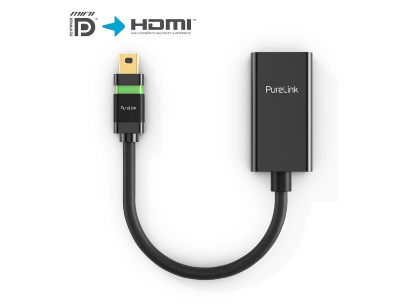 PureLink Adapter Zert. 4K High Speed Mini-DisplayPort - HDM Zertifizierter 4K High Speed mini DisplayPort / HDMI Portsaver Adapter