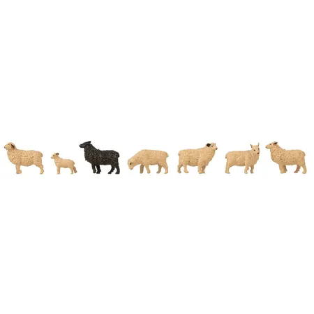 Faller 180236 - Figuren-Set mit Mini-Sound-Effekt Schafe