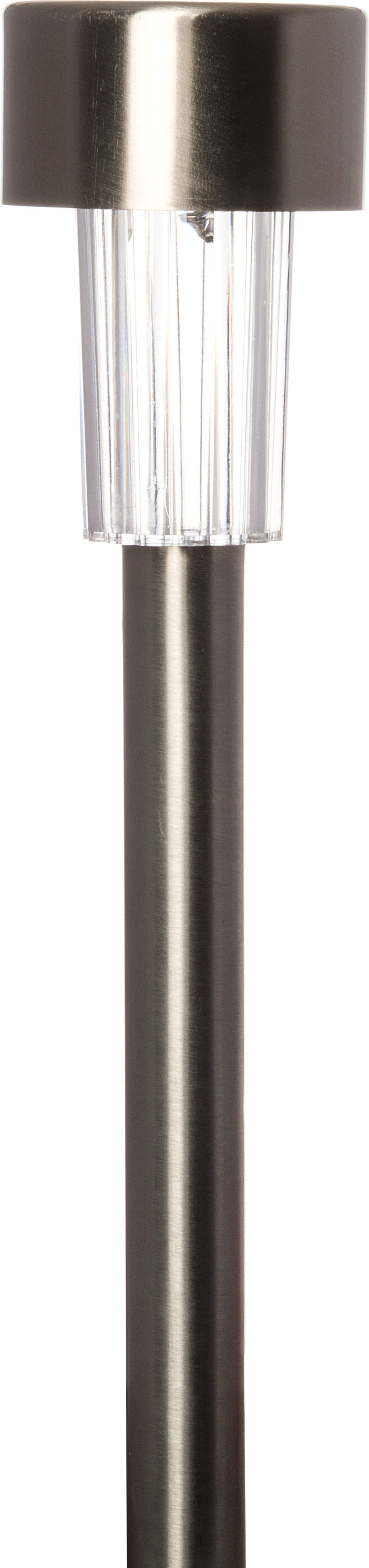 Intratuin solar staande lamp grijs 5,5 x 5,5 x 37 cm
