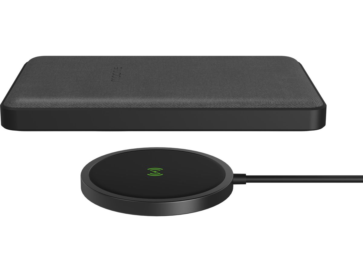 5000mAh MagSafe Magnetische Qi Wireless Snap  & Juice Pack USB C Powerbank (401107912) - Schwarz