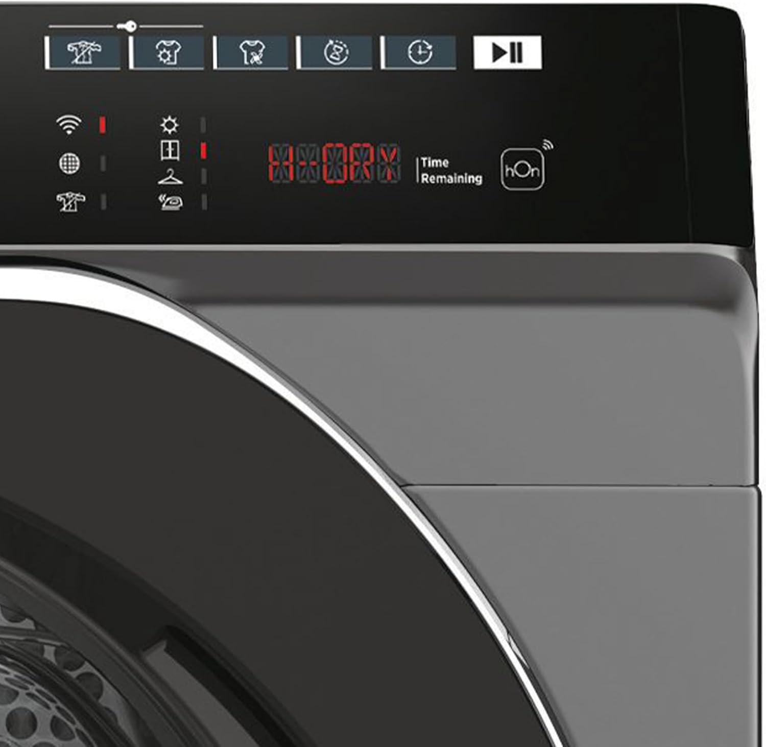 Hoover H-DRY500 NDPEH9A3TCBERXSS Wärmepumpentrockner I 9kg I Smarte Bedienung I AquaVision I Symbolblende