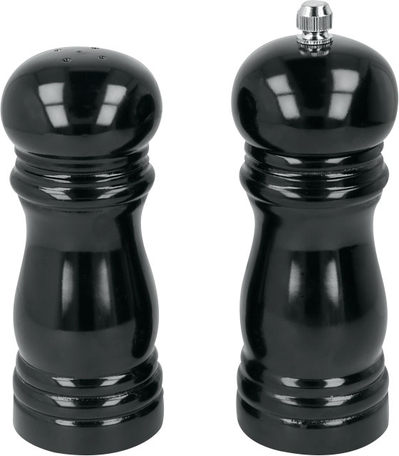 Metaltex Salz- und Pfeffermühle 2er Set schwarz