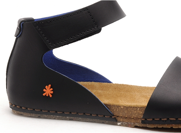 Art nu pieds plats femme creta 0382 noir