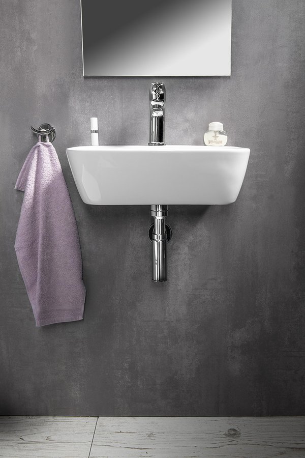 Sapho Nerissa wastafel keramiek 42x29cm wit glans