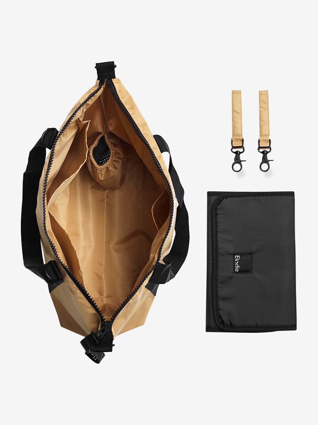 Bolsa de maternidade leve Elodie Details, amarela escura lisa