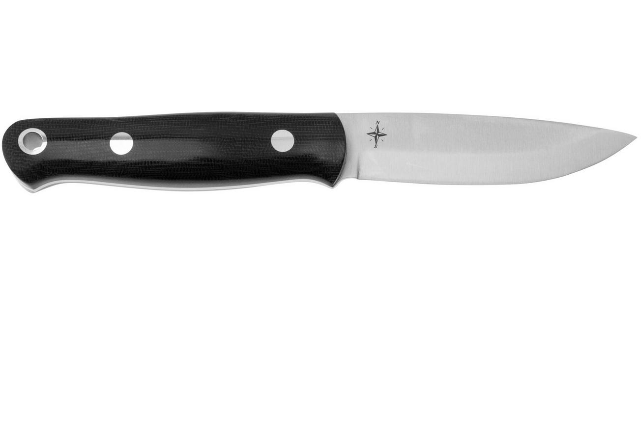 Bark River Bushcrafter 1 LT, CPM 3V Black Canvas Micarta, bushcraftmes