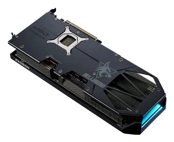 PowerColor Hellhound Radeon RX 9070 XT - Grafikkort - Radeon RX 9070 XT - 16 GB GDDR6 - PCIe 5.0 x16 - HDMI, 3 x DisplayPort