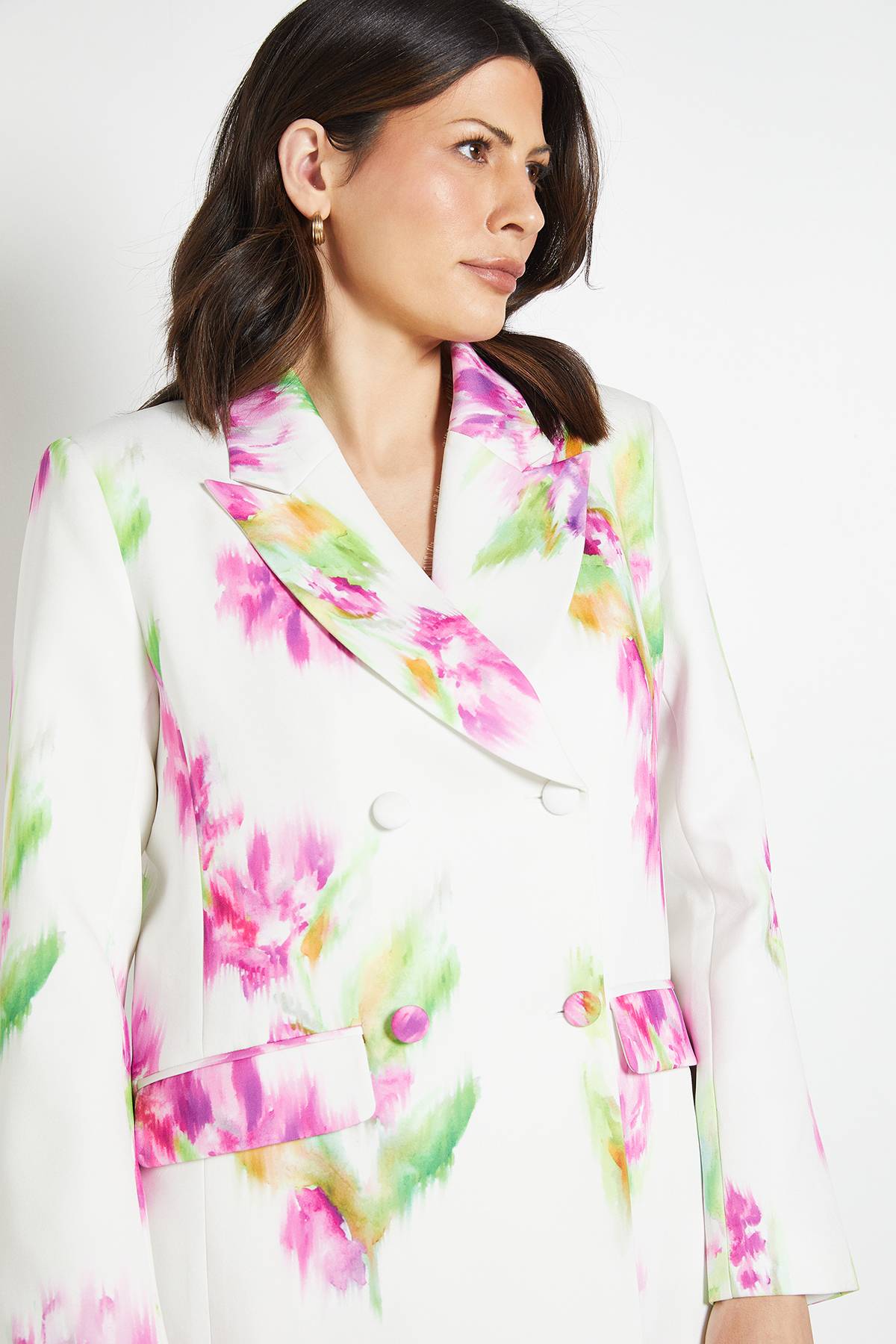 Wallis Ensemble Coordonné Blazer Satin Fleuri