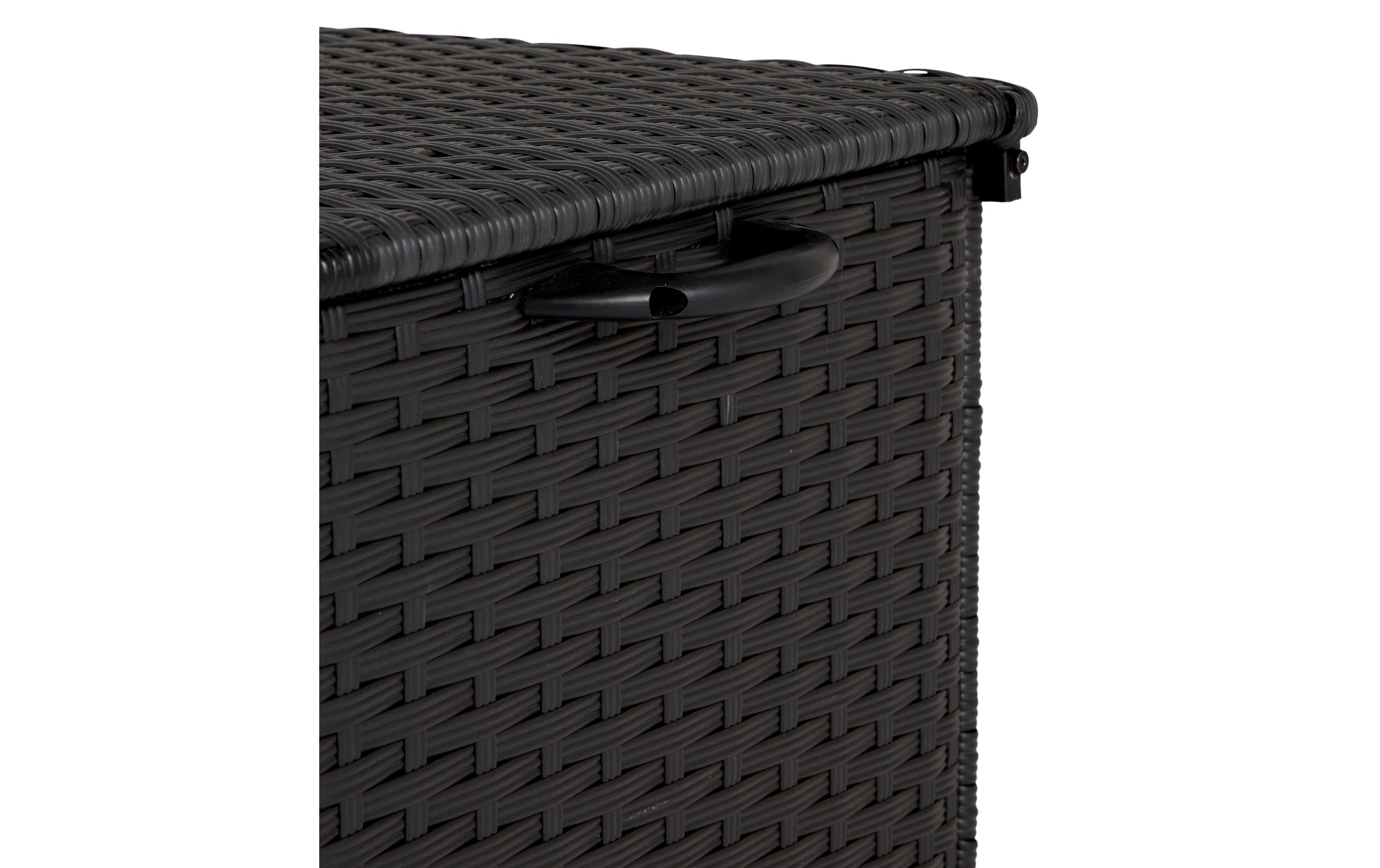 Gartenbox Victor, 133 x 55 cm, Schwarz<br>Kissenbox
