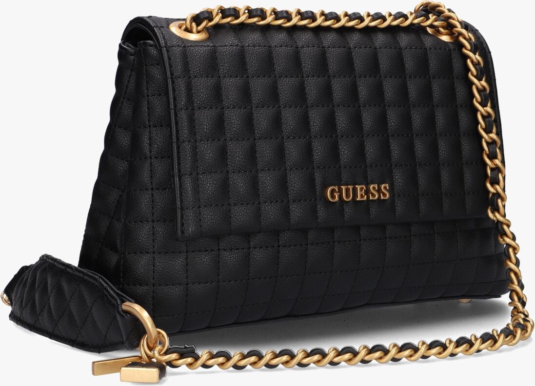 GUESS zwarte guess schoudertas tia convertible crossbody flap