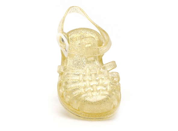 Meduse mules et sabots enfant sun or