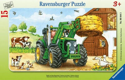 Ravensburger Puslespill Traktor På Bondegården 15 Brikker