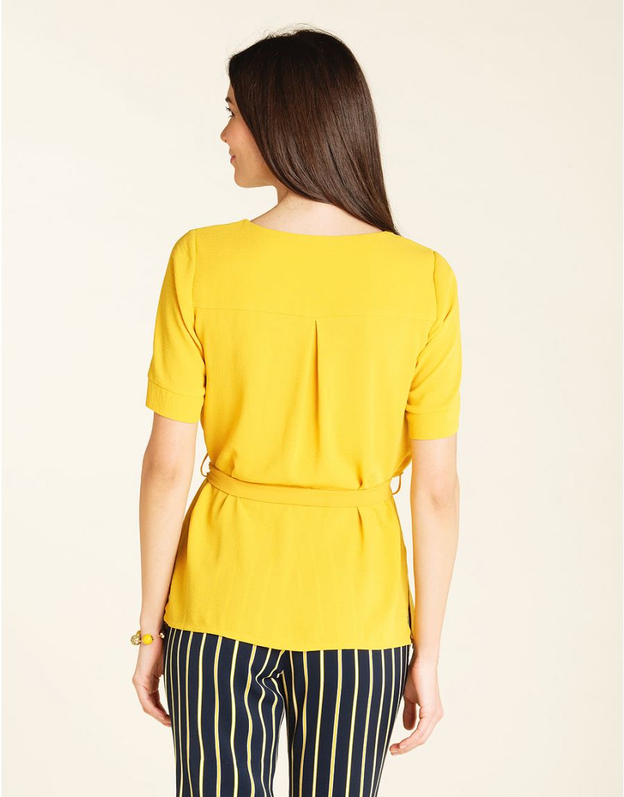 Tunique jaune safran
