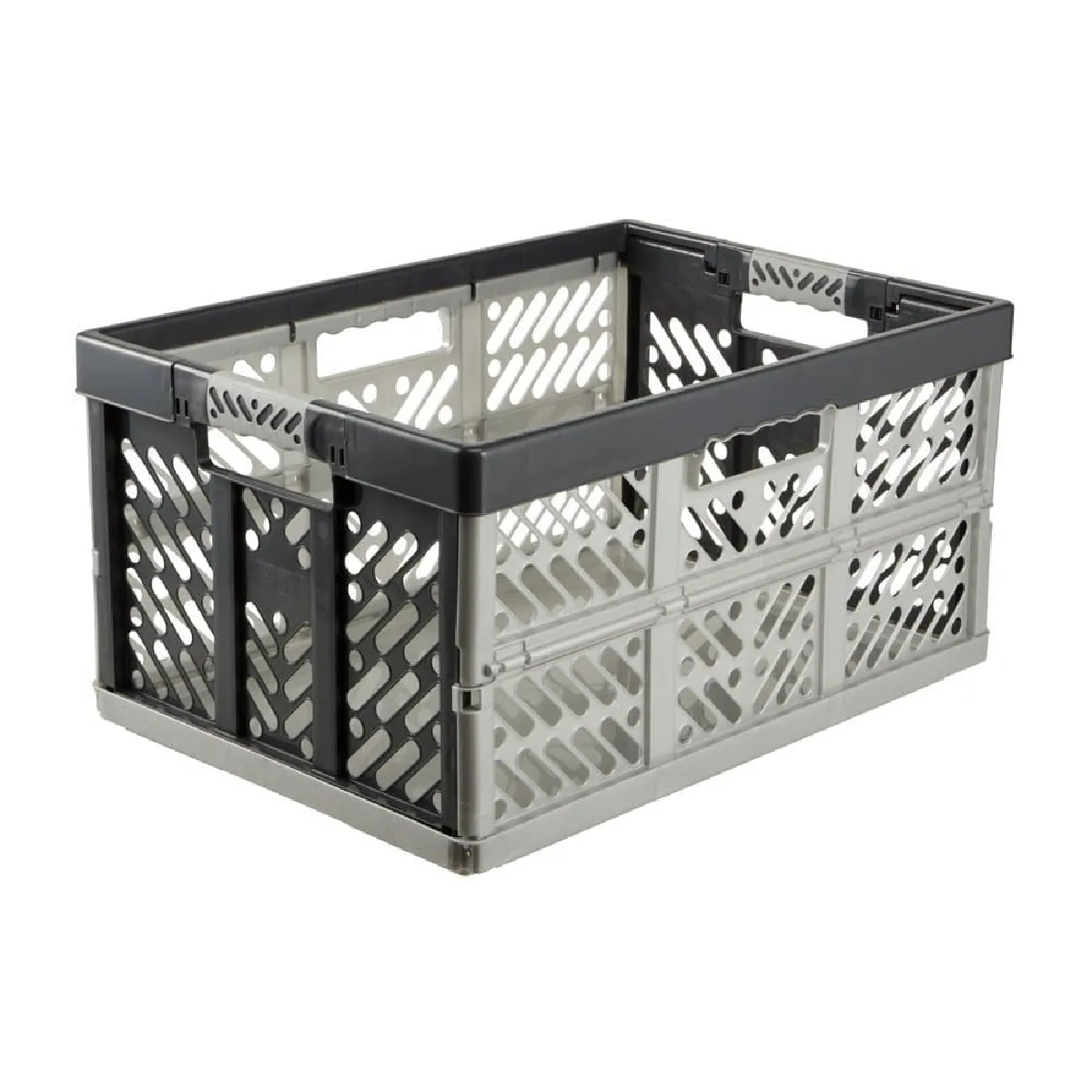 Robusta Caja Plegable con asas - Gris claro