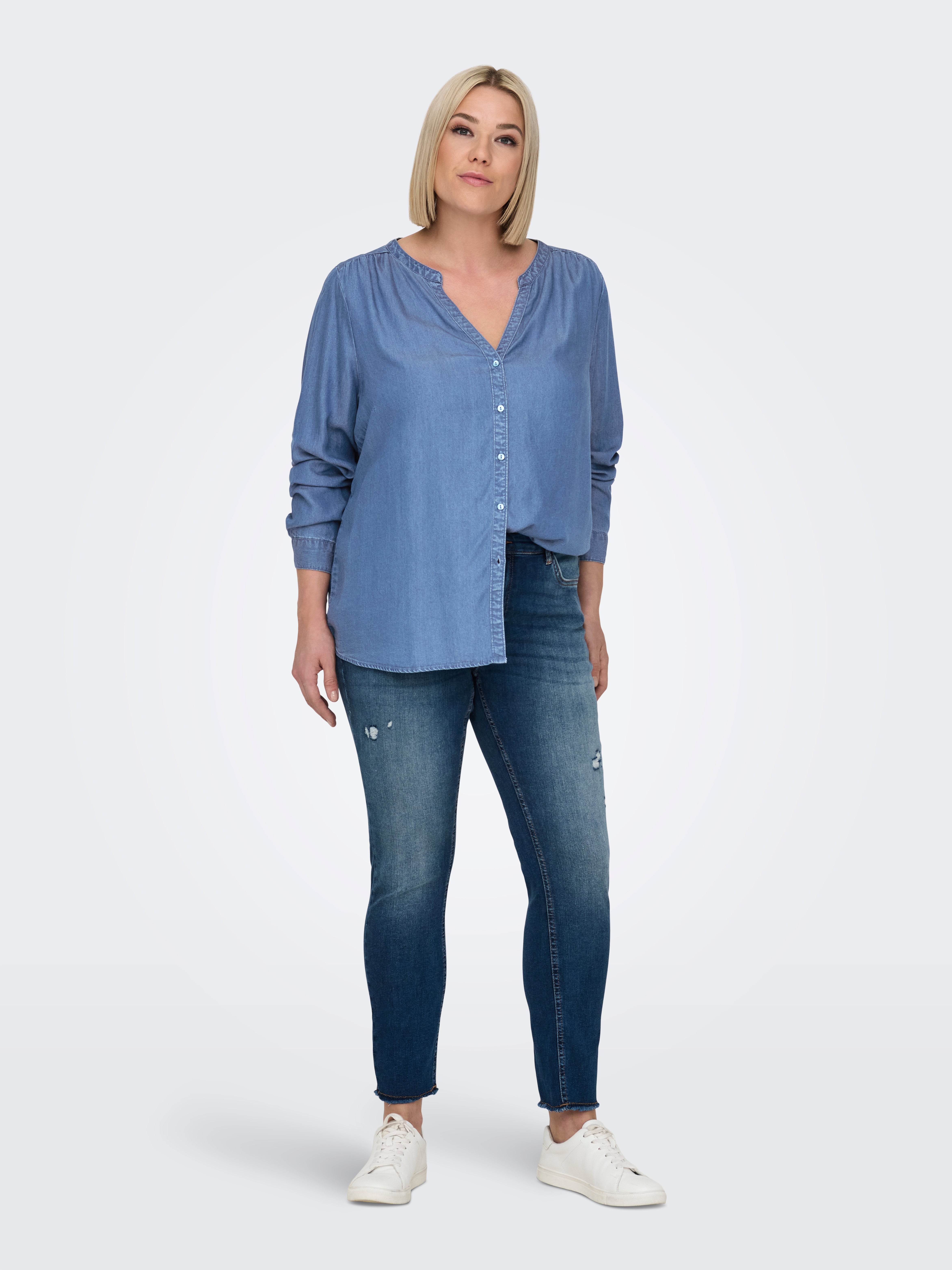 -CARSEMA Jeanshemd Medium Blue Denim
