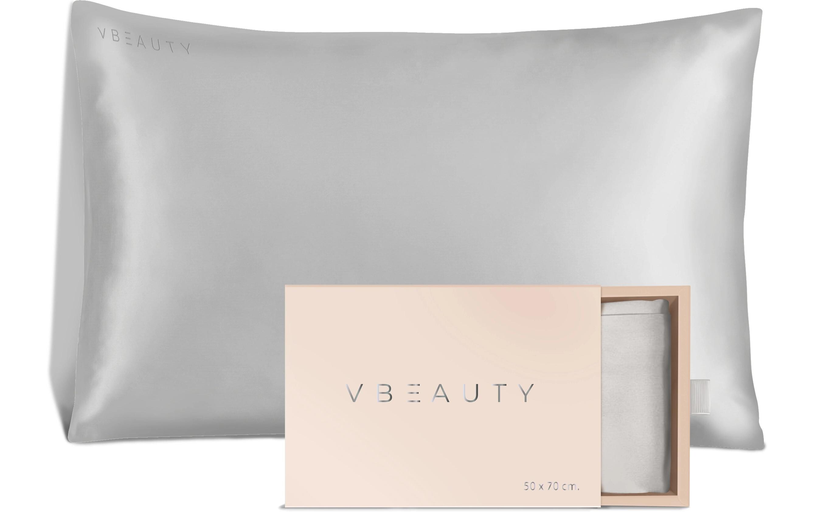 Beauty Seidenkissen SilberSeidenkissenbezug aus Seide