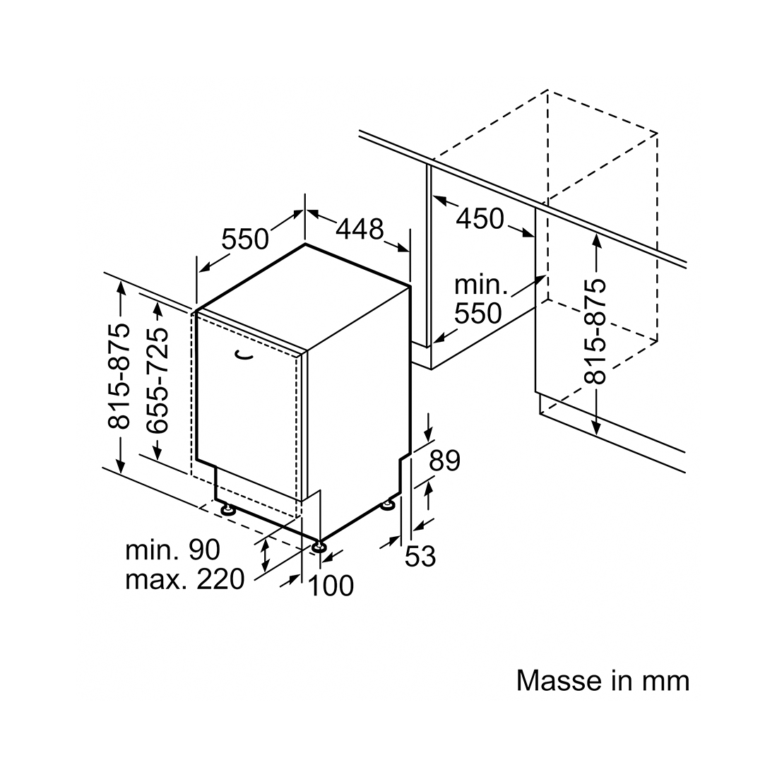 Siemens SR65ZX22ME Geschirrspüler vollintegriert 45cm