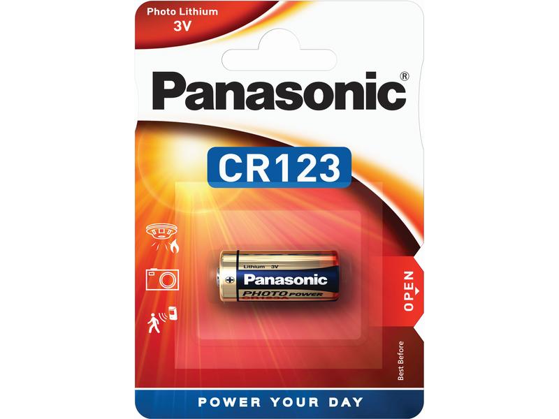Panasonic Photobatterie CR123A , 1 Stück Typ CR123A, 1 Stück