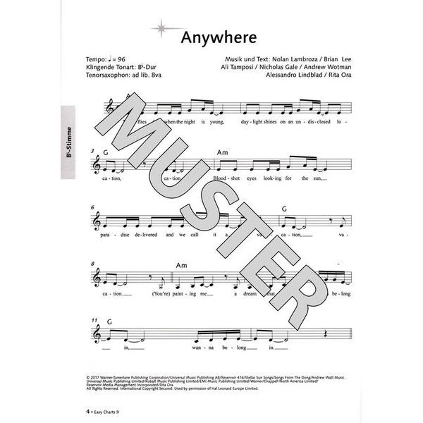 Music Factory Easy Charts 9 Play-Along