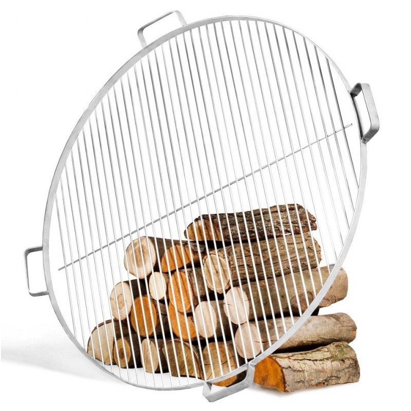 Grille de cuisson ronde en acier inoxydable 60 cm avec 4 poignées