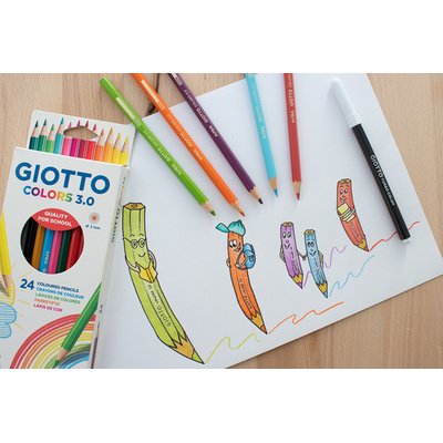 Crayon de couleur COLOR 3.0, étui carton de 24