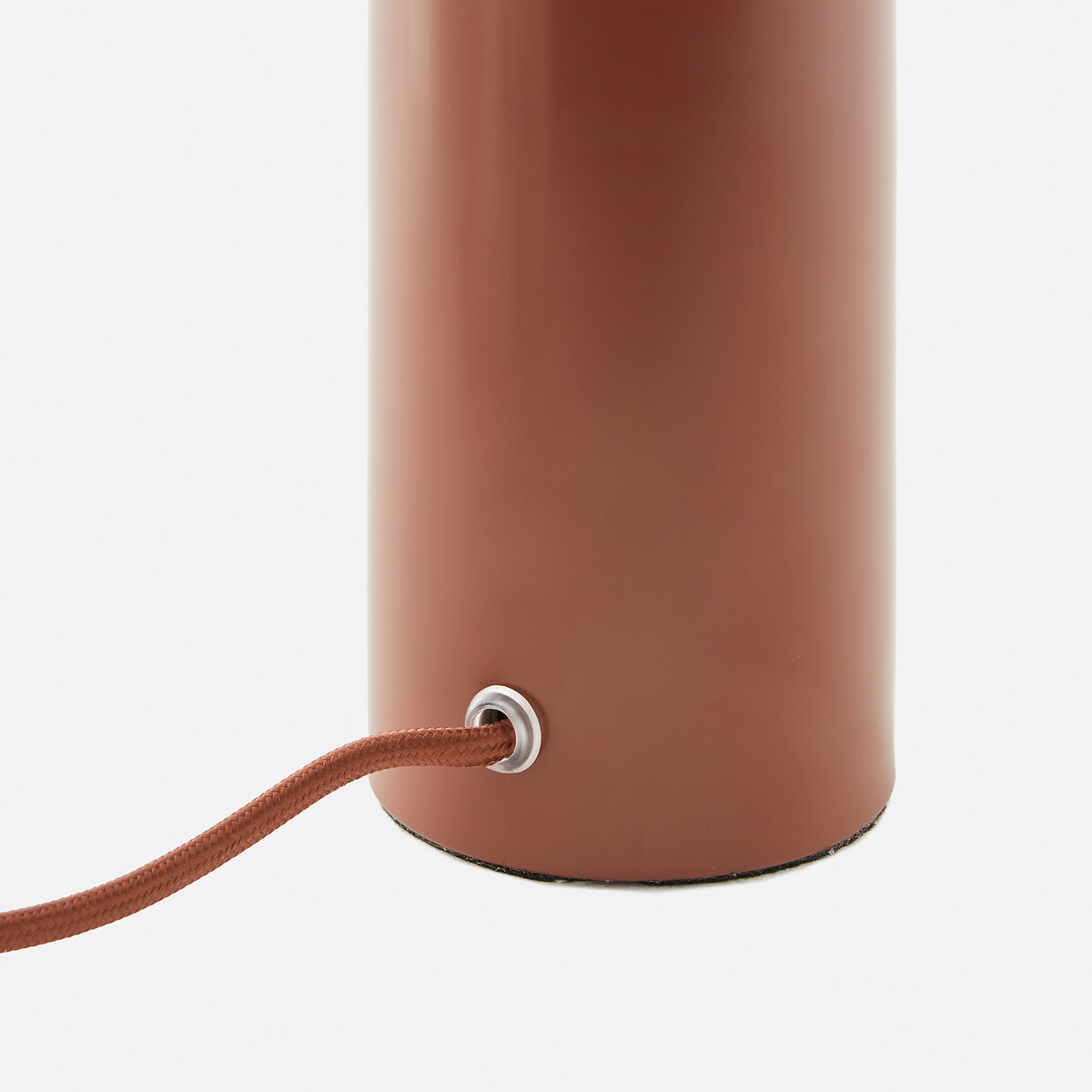 LA REDOUTE INTERIEURS<br>Luminária de vidro opalino e ferro H27.5 Agathilda