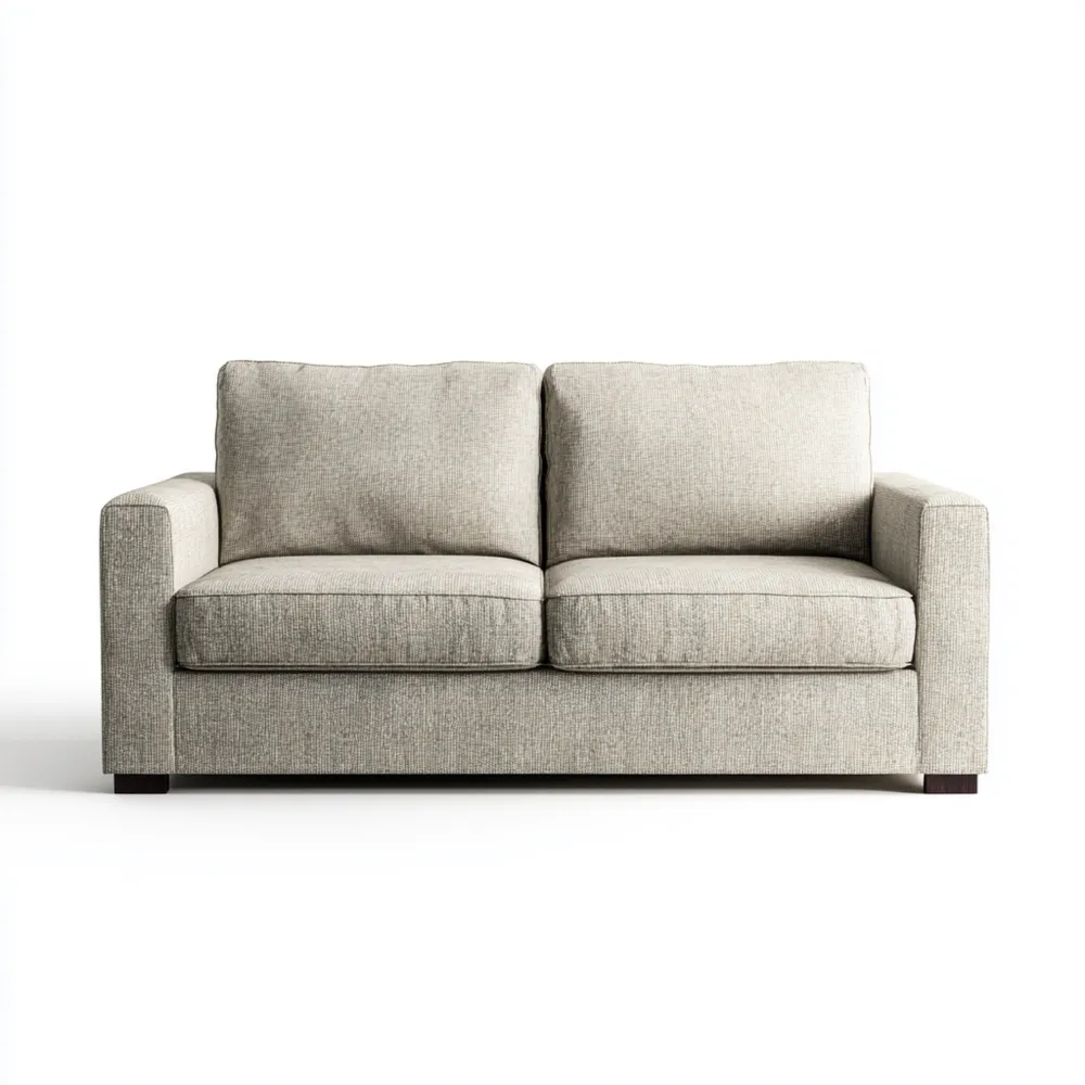2-Sitzer-Sofa Stoff 200x90x85 cm – Hellgrau – Moderner Stil