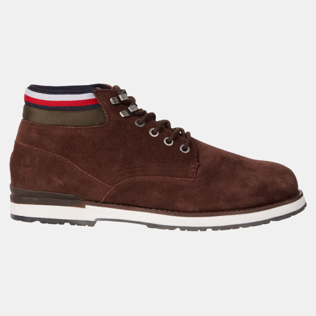 Tommy Hilfiger Boots en Velours de Cuir Outdoor marron foncé