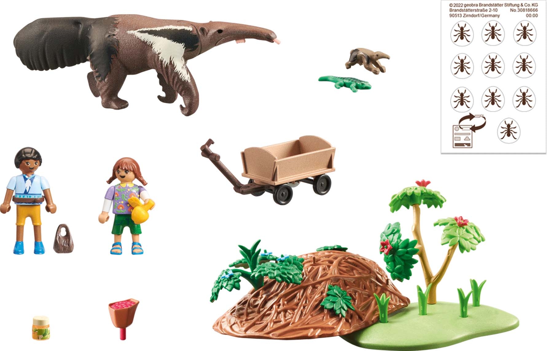 Playmobil® Konstruktions-Spielset »Wiltopia - Ameisenbärpflege (71012), Wiltopia« teilweise aus recyceltem Material; Made in Germany