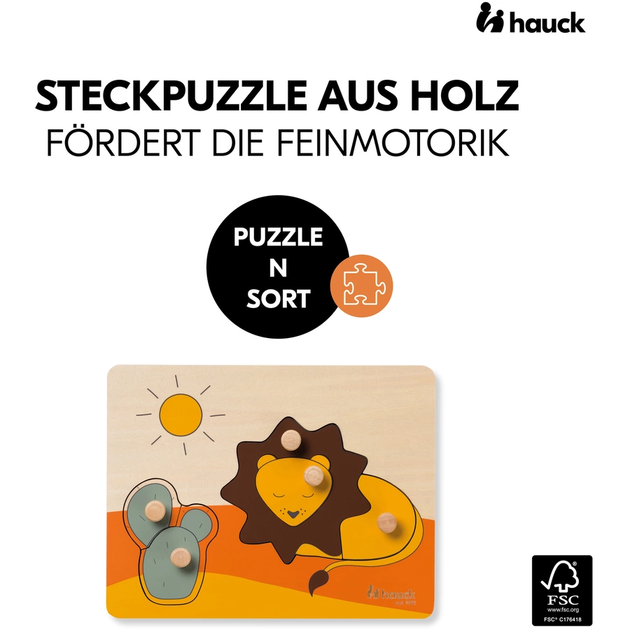 hauck Steckpuzzle Puzzle N Sort Lion