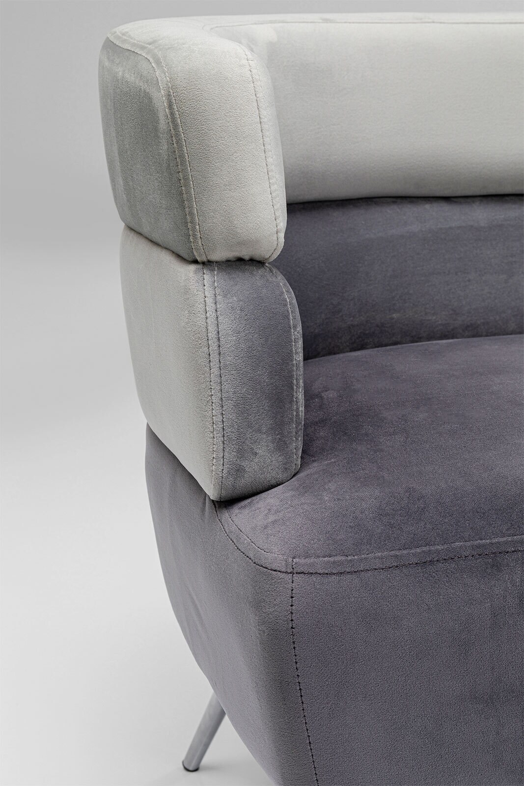 KARE DESIGN Sofa SANDWICH 125 x 64 cm grau