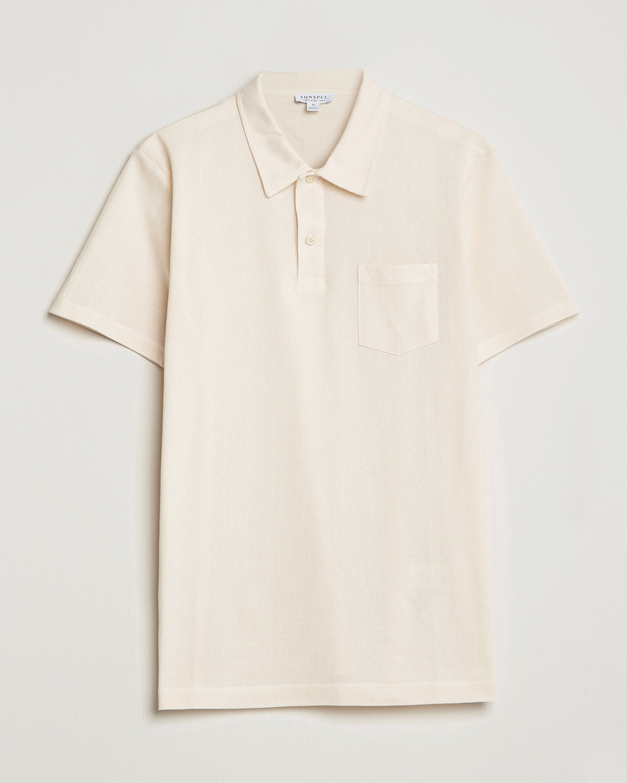 Sunspel Riviera Polo Shirt Undyed