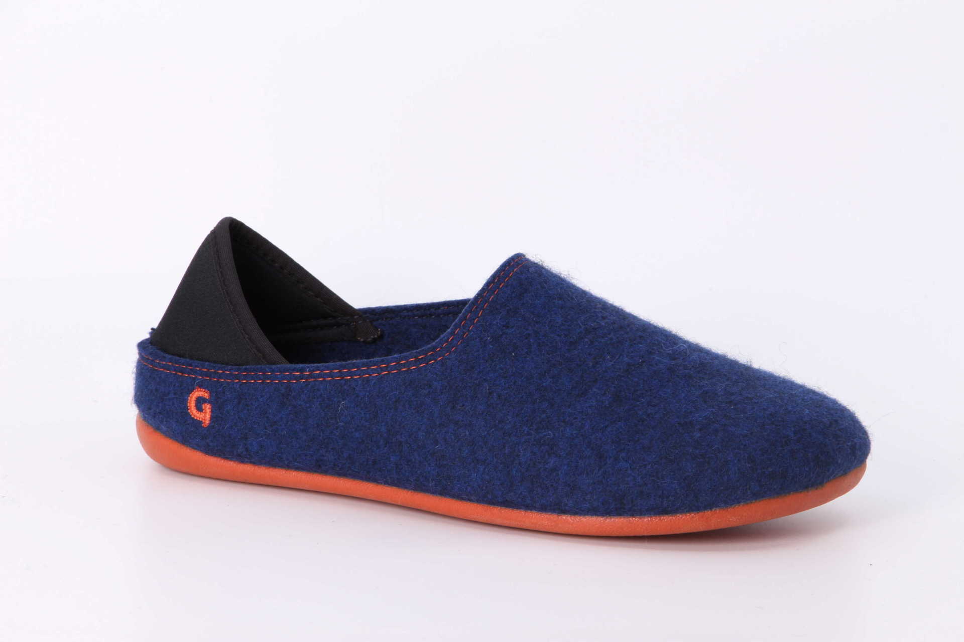 Wool Slip-On midnight / orange