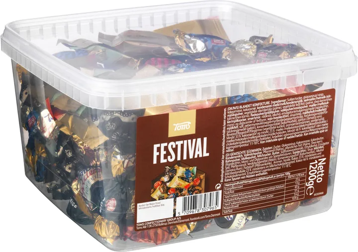 Toms Festival 1,2 kg i plastbøtte