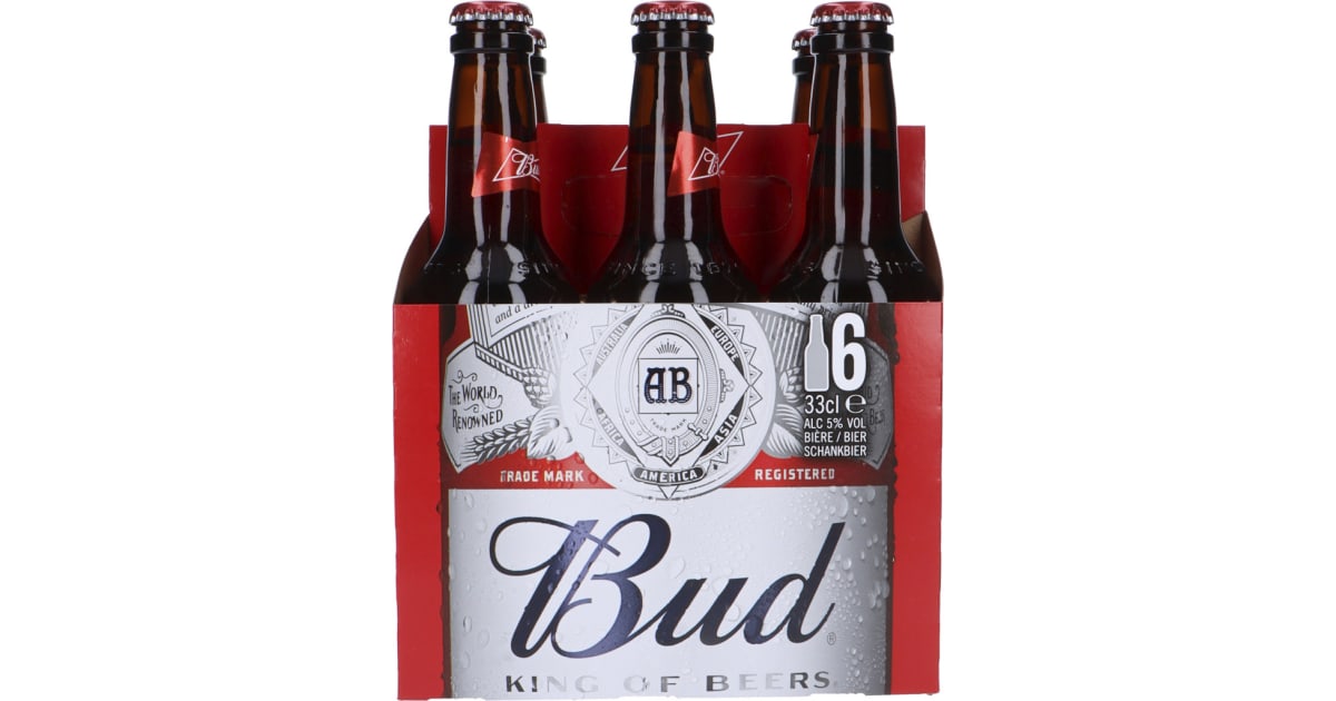 Budweiser American Bud Tray 6x 0,33 Liter (Einweg)