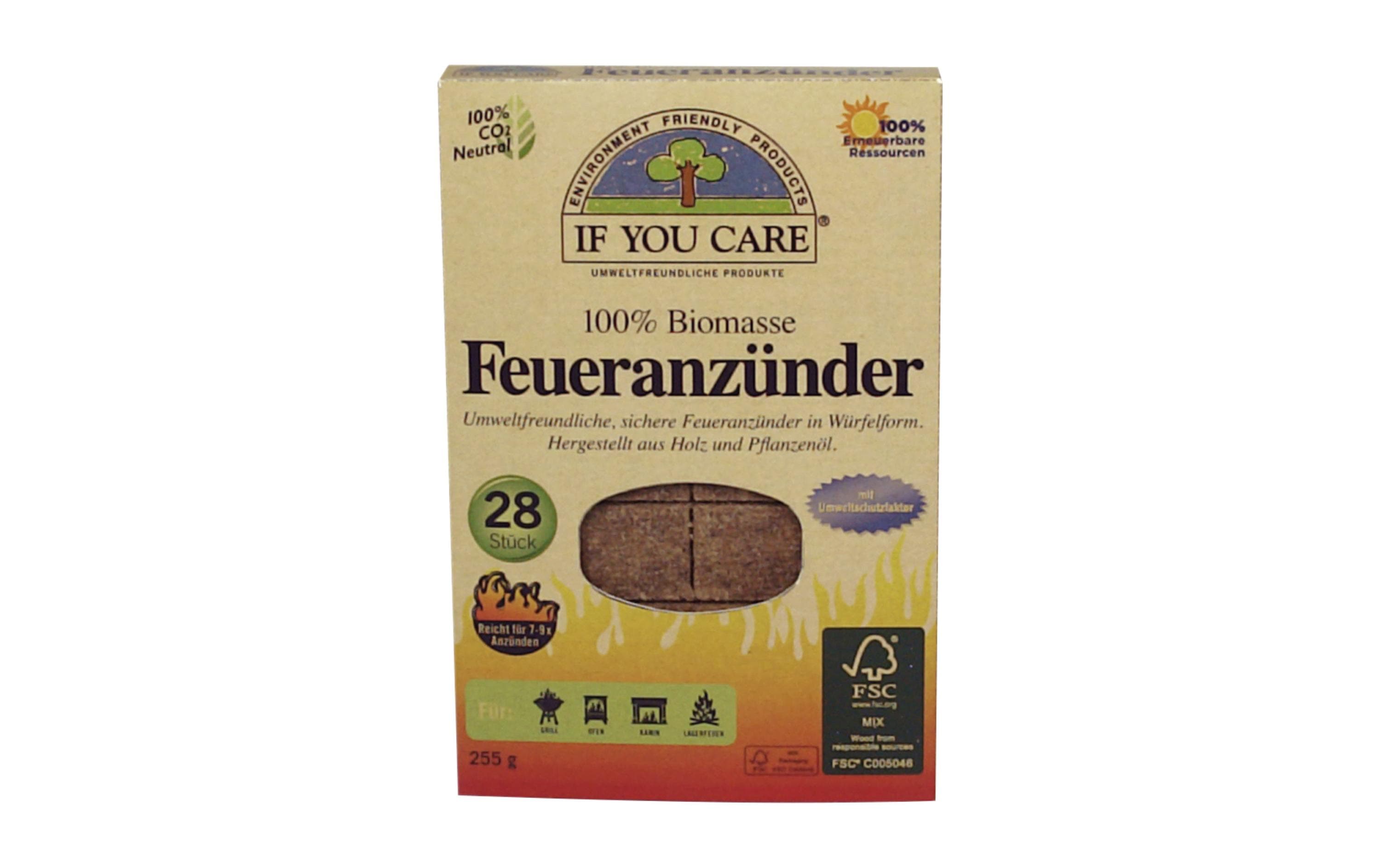Grillanzünder 28 StückFeueranzünder zum raschen Anzünden von Holz und Holzkohle