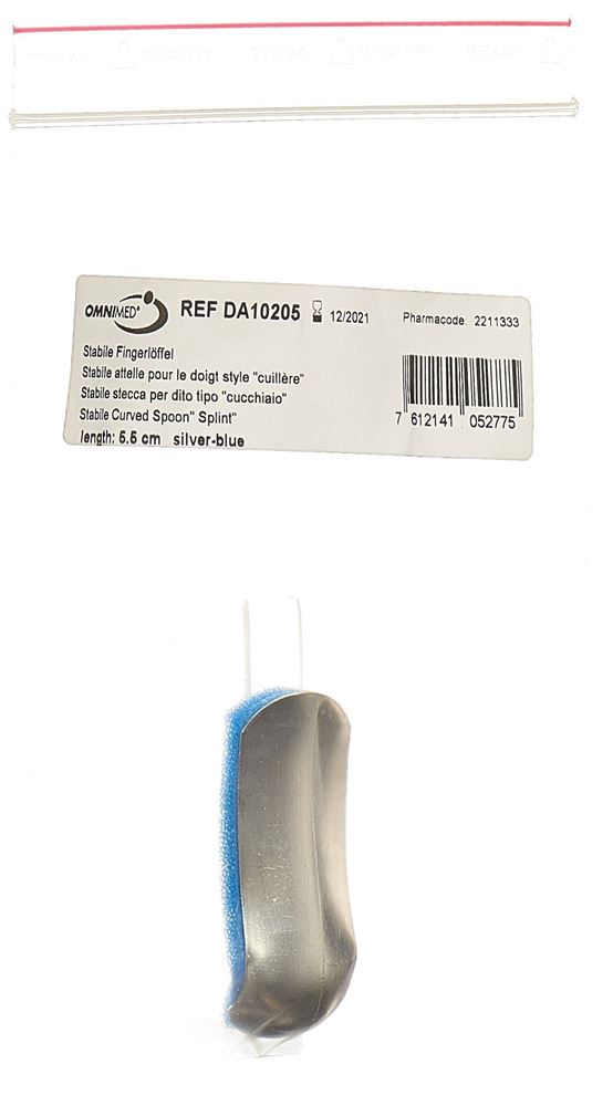 Omnimed Dalco Fingerlöffel 5.5cm silber blau 1 Stk