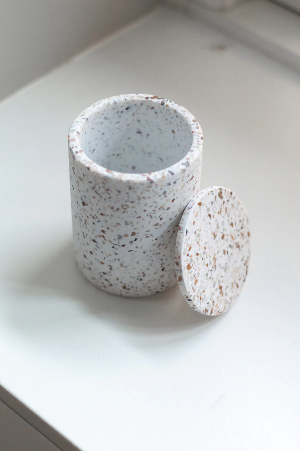 Humdakin  Lucca terrazzo vase m.låg - rød/beige