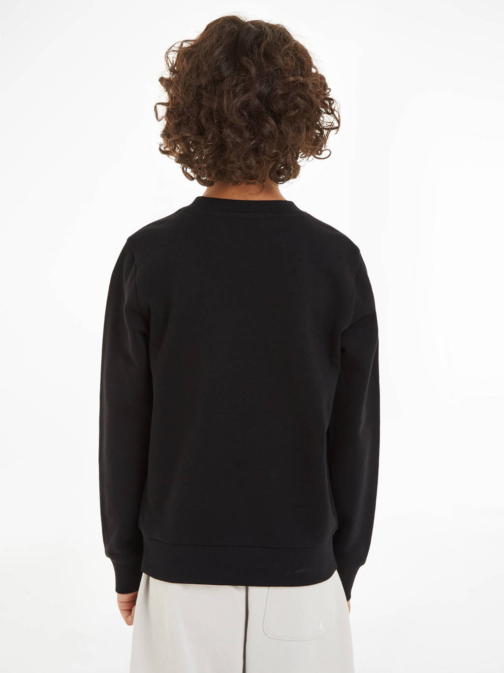 Calvin Klein sweater met logo zwart