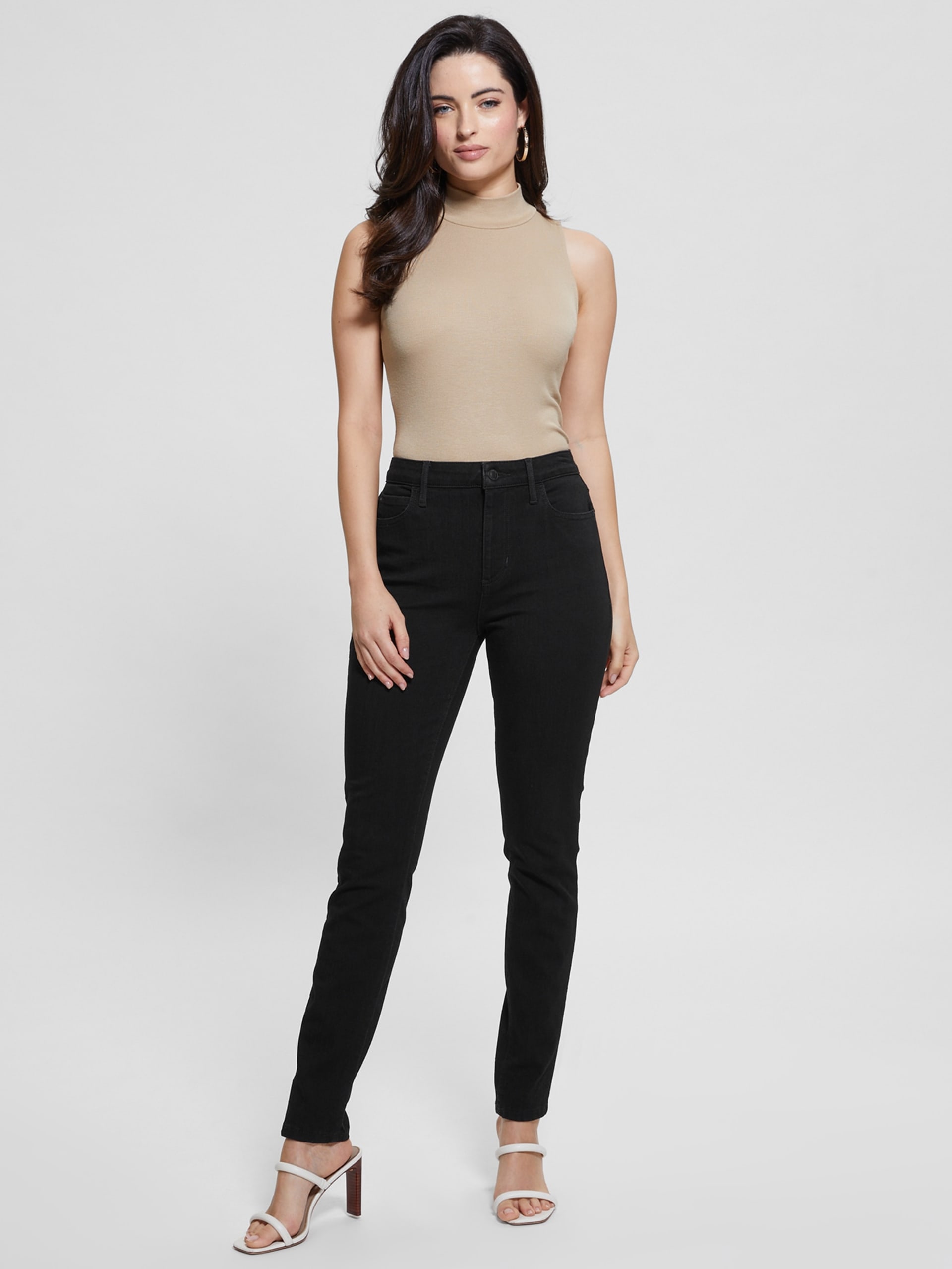 Calça jeans skinny preta de 1981