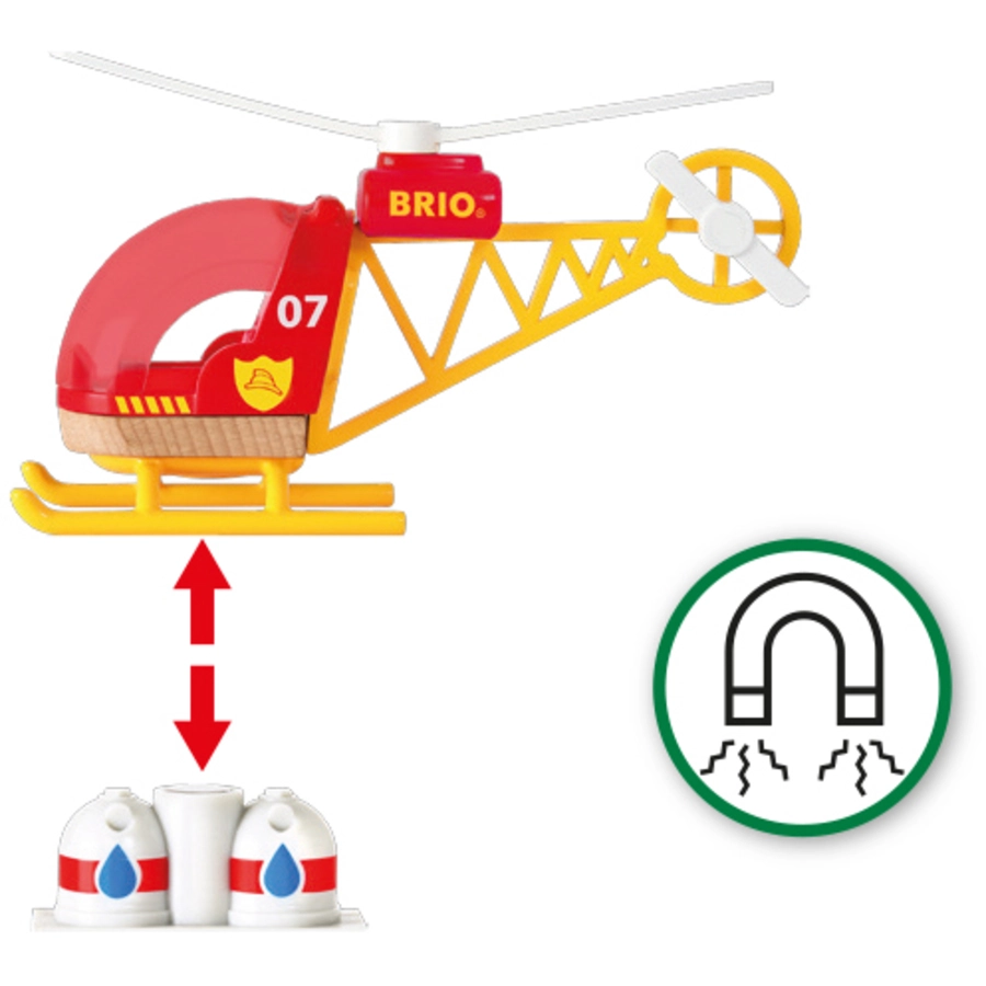 BRIO® WORLD Feuerwehr-Hubschrauber 33797