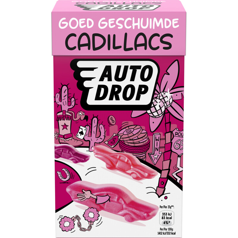 Autodrop Goed geschuimde cadillacs