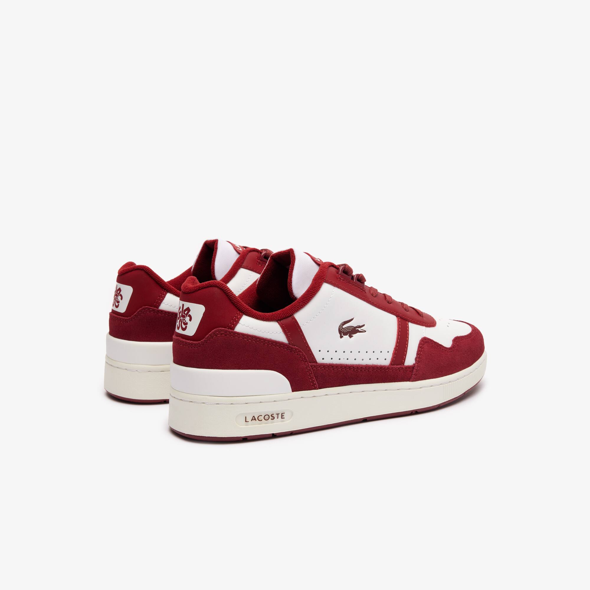 Sneakers T-Clip homme en cuir avec languette siglée Sneakers - Blanc - Lacoste - Homme