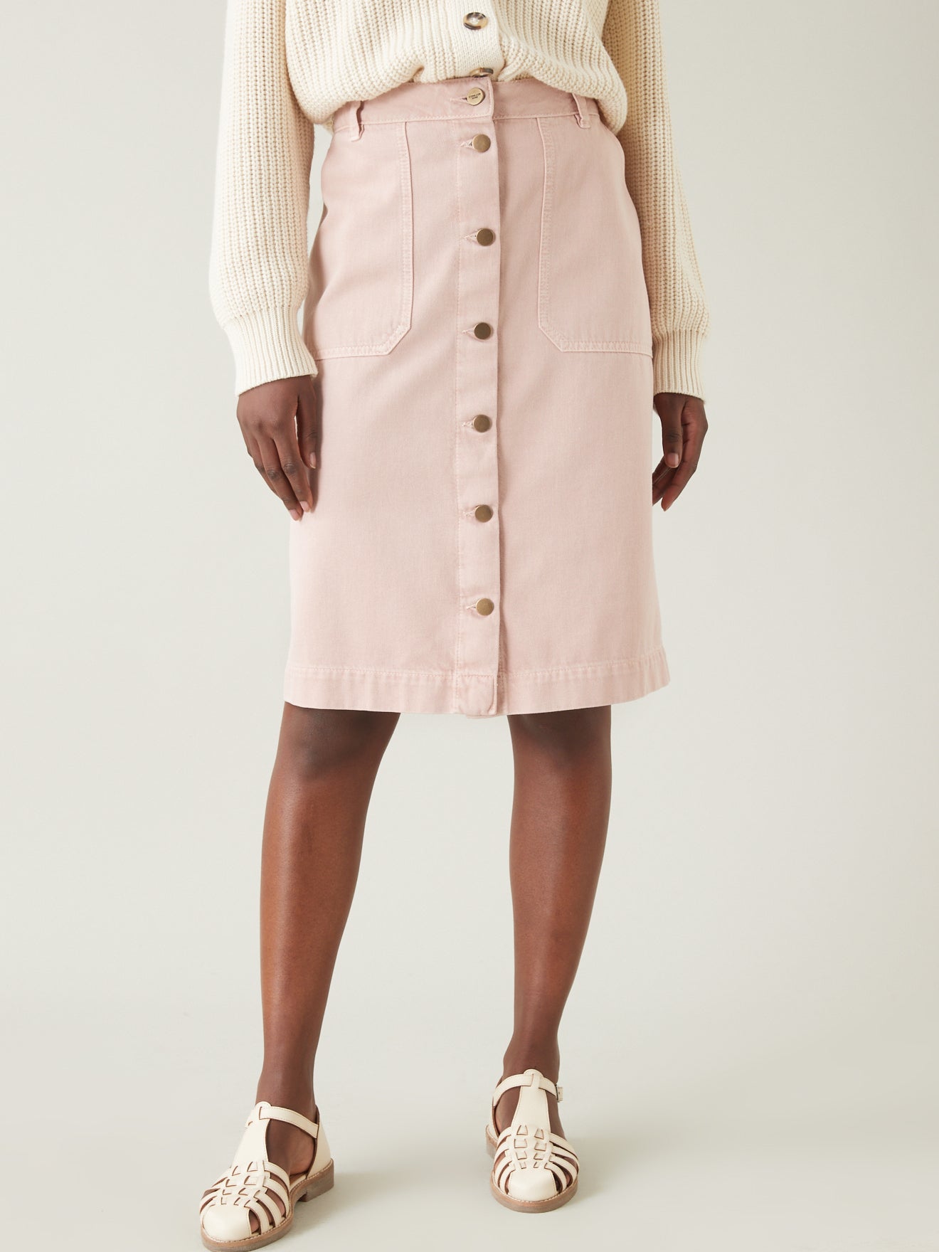 Jupe en jean femme - Coton bio, délavage écoresponsable