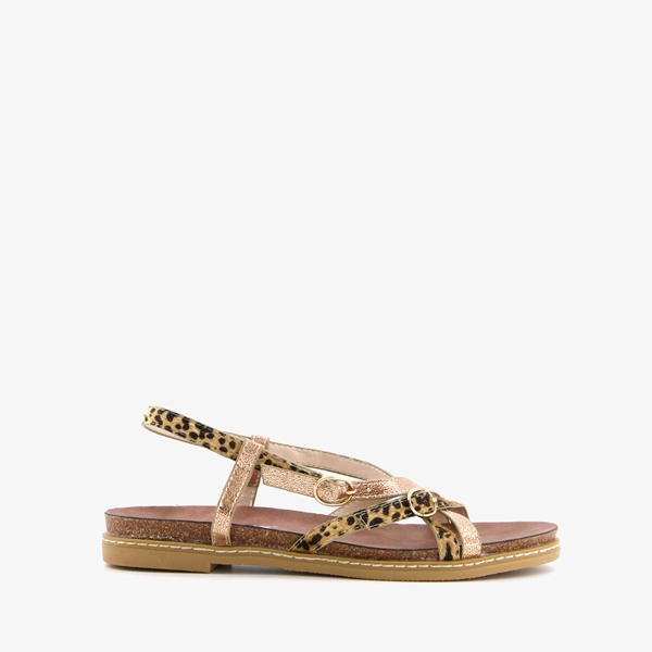 Blue Box dames sandalen met panterprint